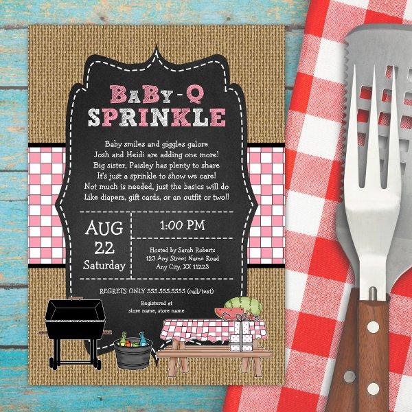 Girl Baby Q Sprinkle, BBQ