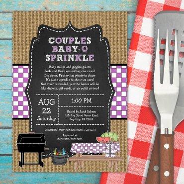 Girl Couples Baby Q Sprinkle, BBQ