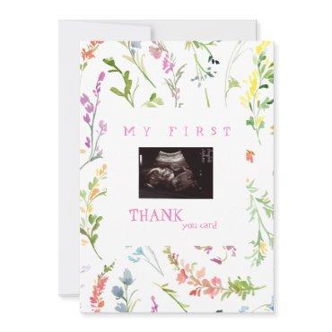 Girl Photo Thank You Baby Point of View Wildflower