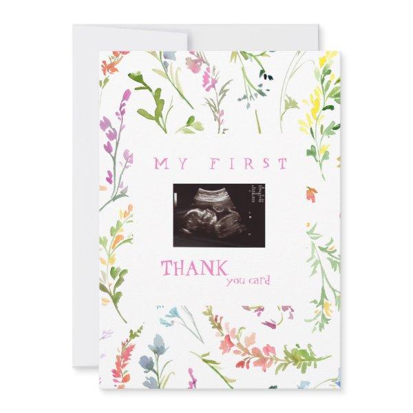 Girl Photo Thank You Baby Point of View Wildflower