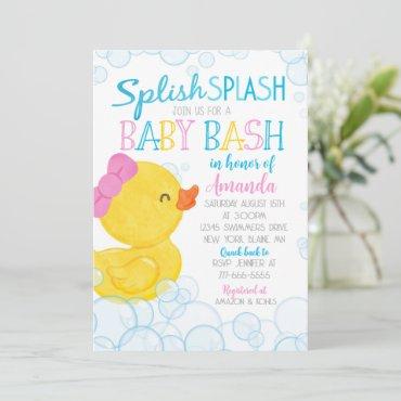Girl Rubber Duck Splish Splash