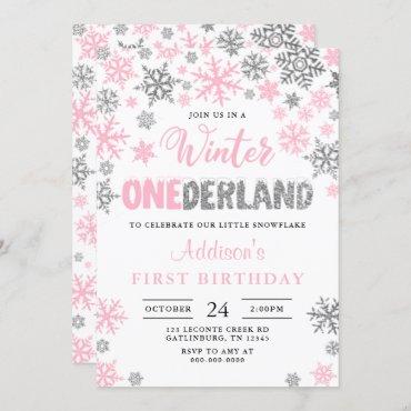 Girl Winter Onederland First Birthday