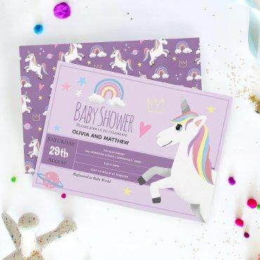 Girly and Cute Purple Unicorn Couples
