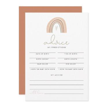 GITA Pastel Rainbow Baby Shower Predictions