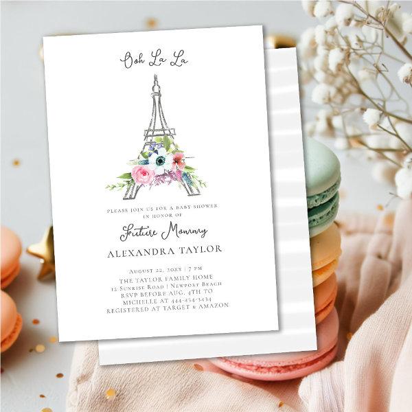 Glitter Eiffel Paris Rustic Bouquet