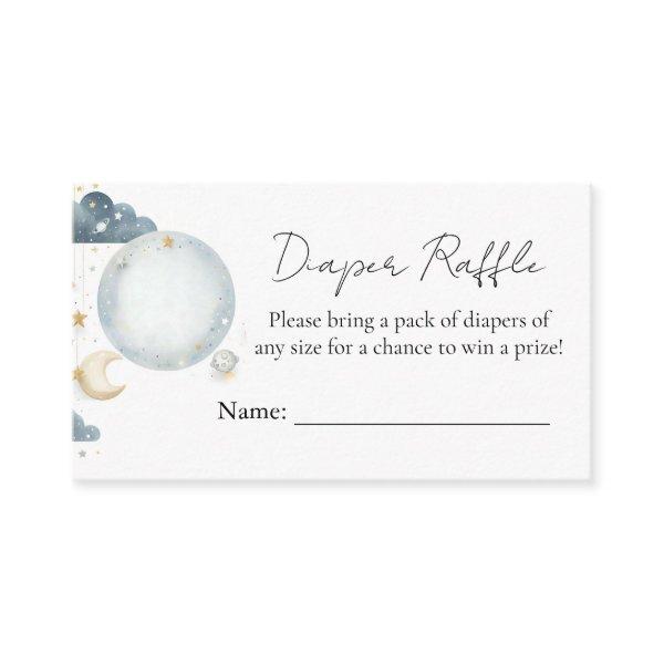 Glitter Twinkle Twinkle Little Star Baby Shower Enclosure Card