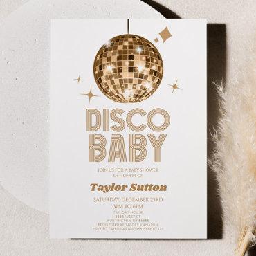 Gold Disco Ball 'Disco Baby'