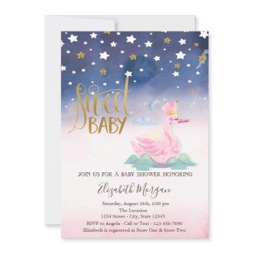 Gold Glitter Star,Swan
