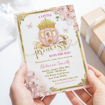 Gold Pink Blonde Princess Carriage