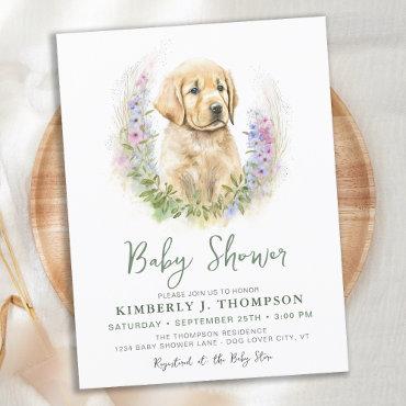 Golden Retriever Puppy Dog   Postcard