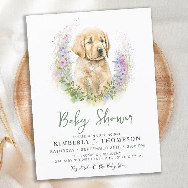 Golden Retriever Puppy Dog   Postcard