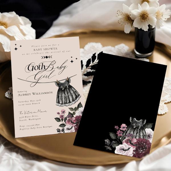 Gothic Halloween Black Dress Goth Girl