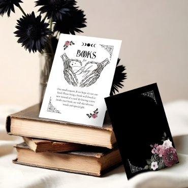 Gothic Halloween Skeleton Hands Books for Baby Enclosure Card