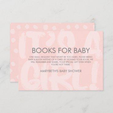 Graffiti Pink Baby Shower Bring A Book Request