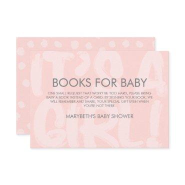 Graffiti Pink Baby Shower Bring A Book Request