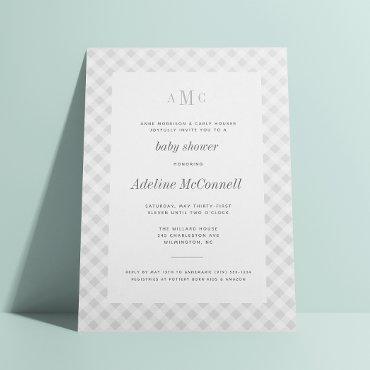 Gray Gingham Traditional