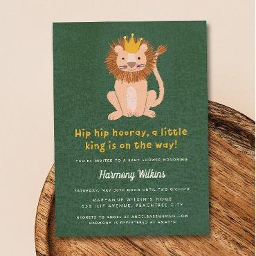 Green Little King Lion Boy