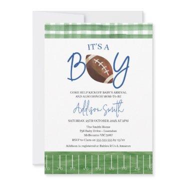 Green Plaid Boys Football