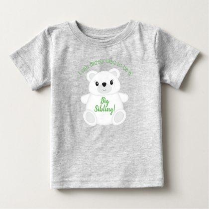 Green Polar Bear Baby Shower Baby T-Shirt