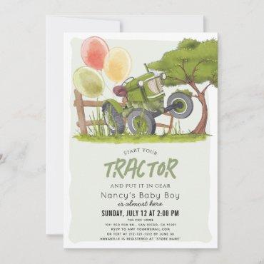Green Tractor Farm Boy