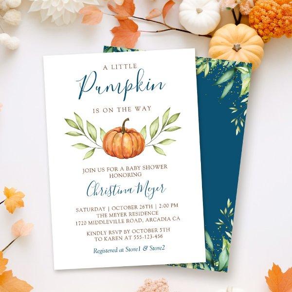 Greenery Autumn Pumpkin Fall