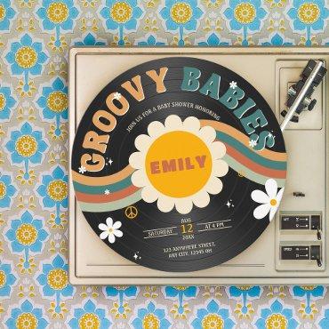 Groovy Babies Retro Vinyl Record Twins