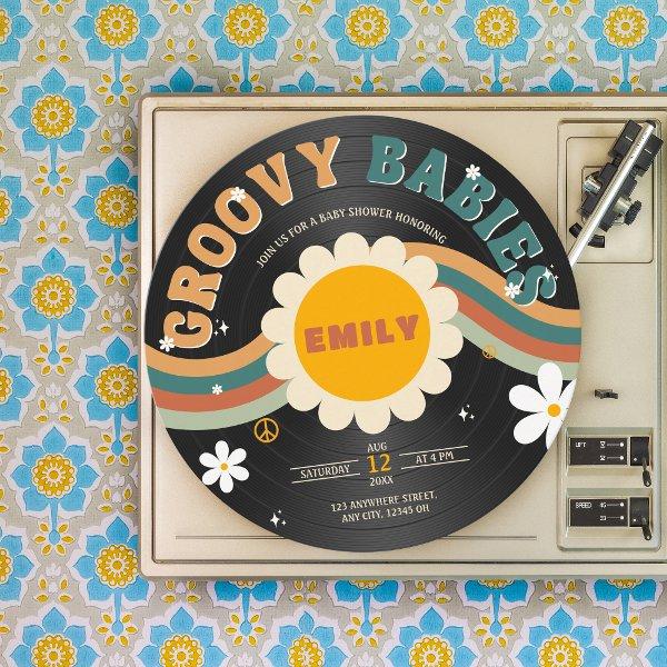 Groovy Babies Retro Vinyl Record Twins