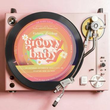 groovy Retro Vinyl Record