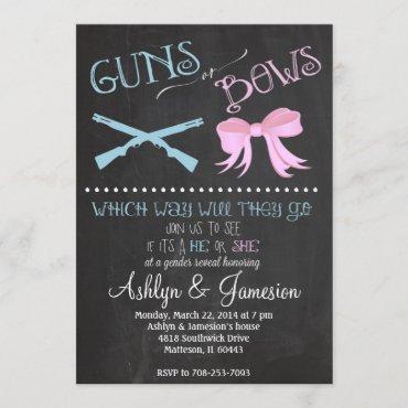 Guns or Bows Gender Reveal Party