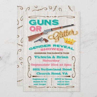 Guns or Glitter Gender Reveal