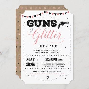 Guns or Glitter Gender Reveal