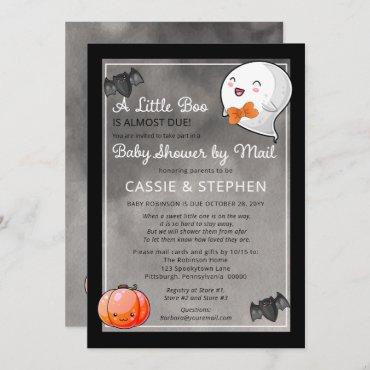 Halloween Little Boo Ghost Boy Baby Shower by Mail