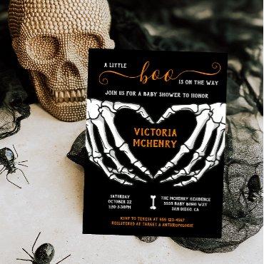 Halloween Little Boo Skeleton Heart