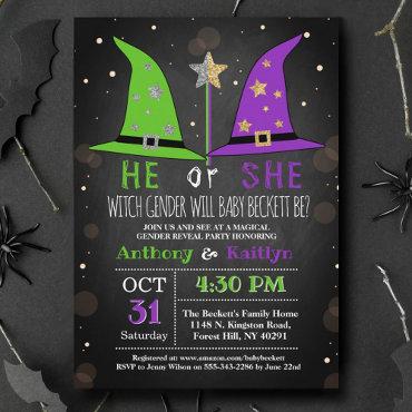 Halloween Witch Gender Reveal Party