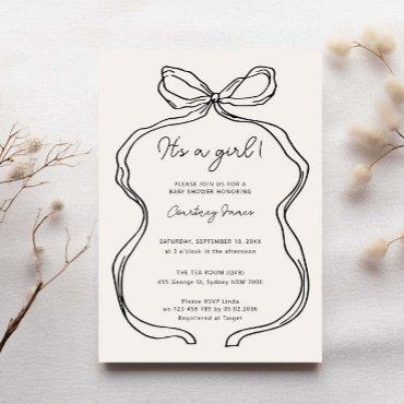 Hand Drawn Whimsical it's a girl