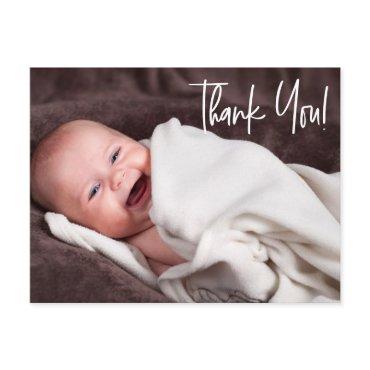 Handlettering Baby Girl Photo baby shower Postcard