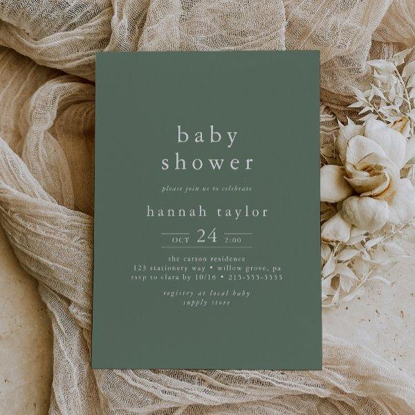 HANNAH Boho Modern Sage Green Simple