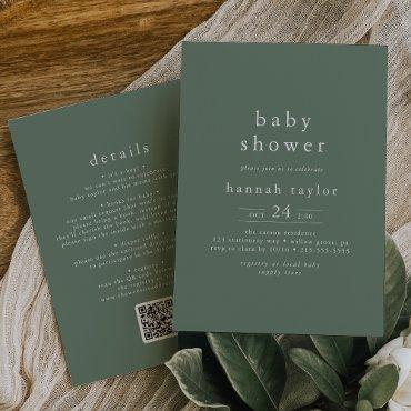 HANNAH Rustic Sage Green QR Simple