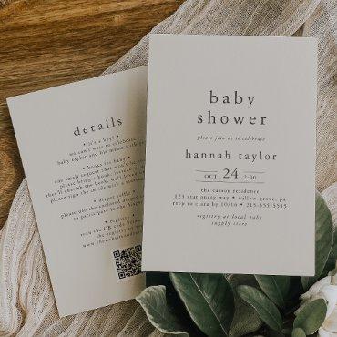 HANNAH Rustic Vintage Cream QR Simple