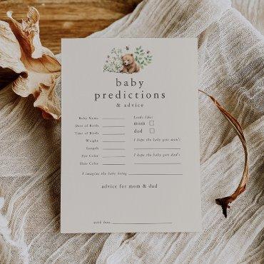 HANNAH Vintage Baby Predictions Baby Shower Game