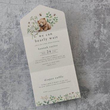 HANNAH Vintage Woodland Diaper Raffle Baby Shower All In One