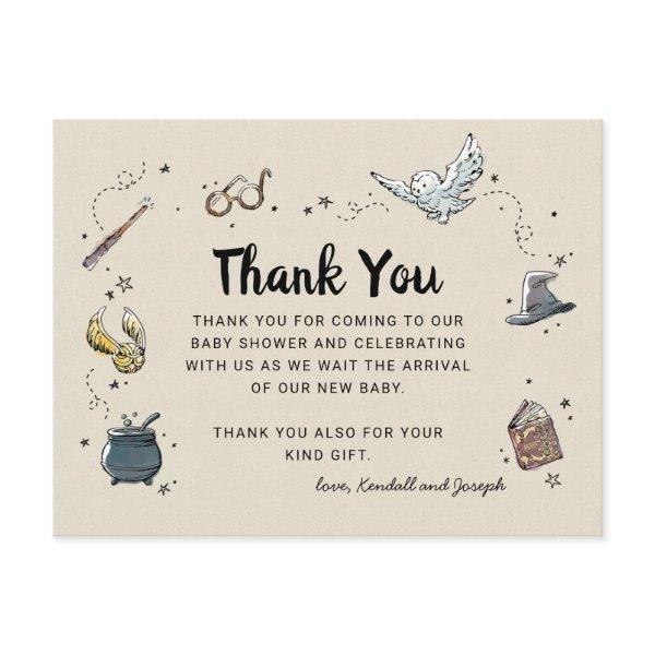 Harry Potter | Baby Shower Thank You Postcard