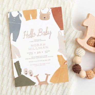 Hello Baby | Boho Clothes Girl Budget Baby Shower