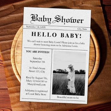 Hello Baby Newspaper Photo