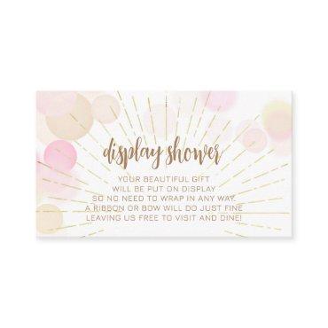 Hello Sunshine Boho Modern Happy Baby Girl Shower Enclosure Card