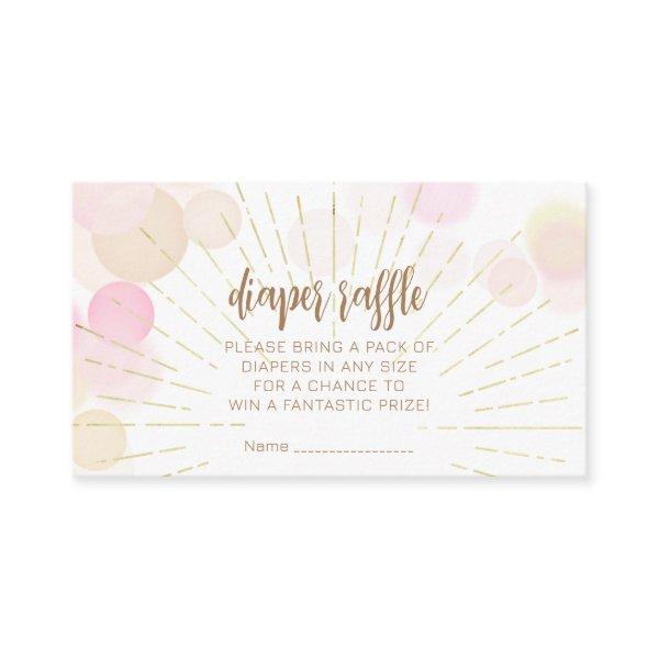 Hello Sunshine Boho Modern Happy Baby Girl Shower Enclosure Card