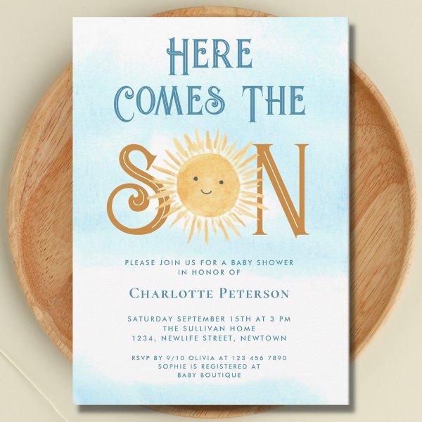 Here Comes The Son Baby Shower