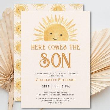 Here Comes the Son Yellow Sunshine Baby Shower