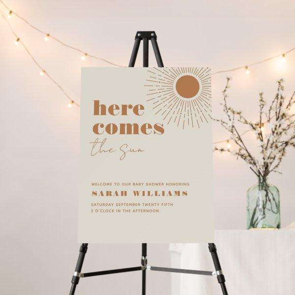 Here Comes the Sun Boho Baby Shower |  Foam Board