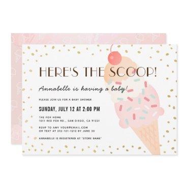 Here's the Scoop Ice Cream Pink Girl
